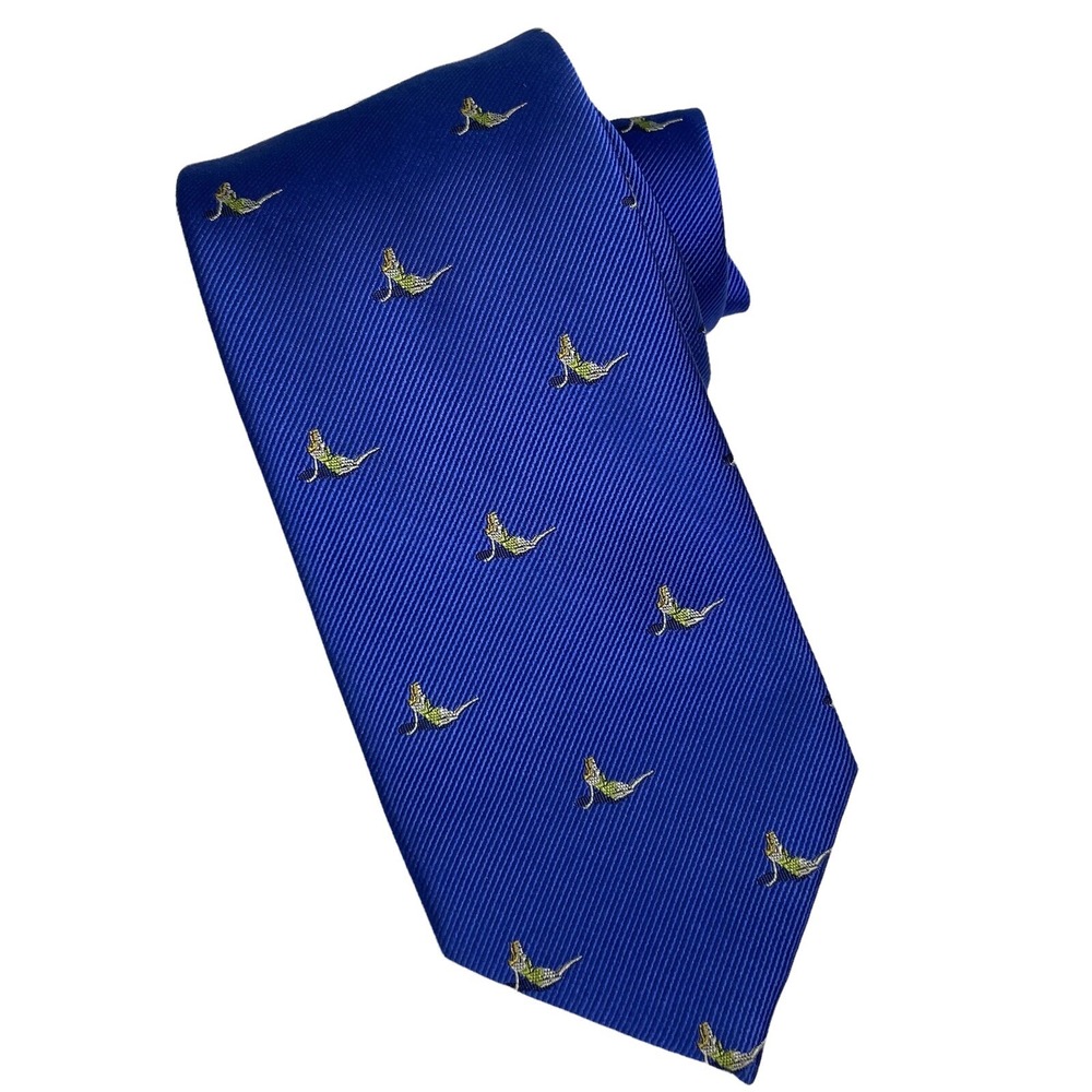 J. Crew 100% Silk Novelty Necktie‎ Mermaids Blue